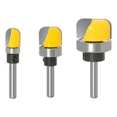 KUANGYE - Set De 3 Fresas De Rebaje Para Bandejas,toma 1/4 Carpintería