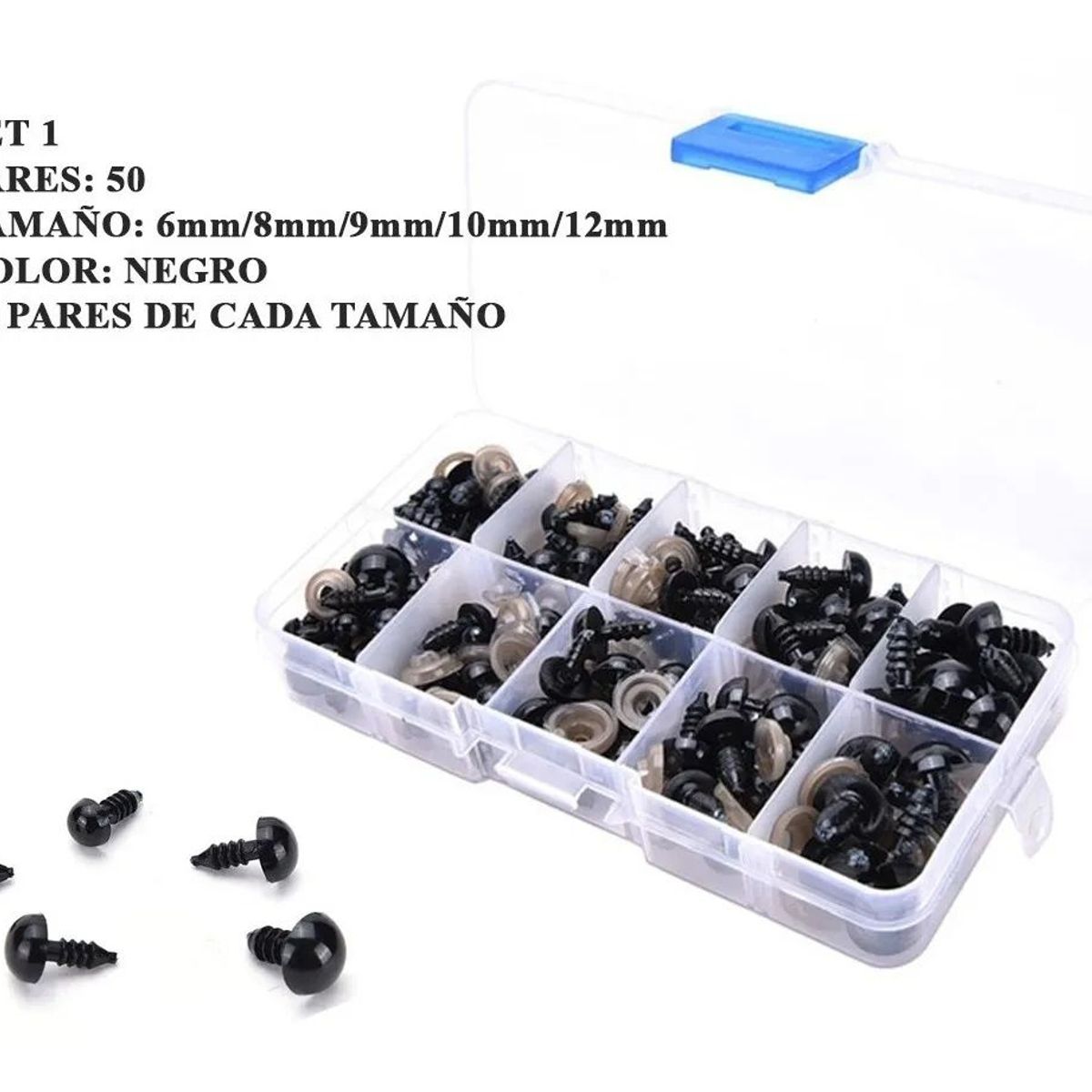 KUANGYE - Set Ojos De Seguridad 6mm8mm9mm10mm12mm