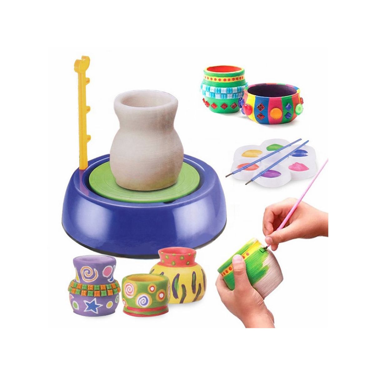 GENERICO - Juguete Rueda De Alfarería En Arcilla Para Niños