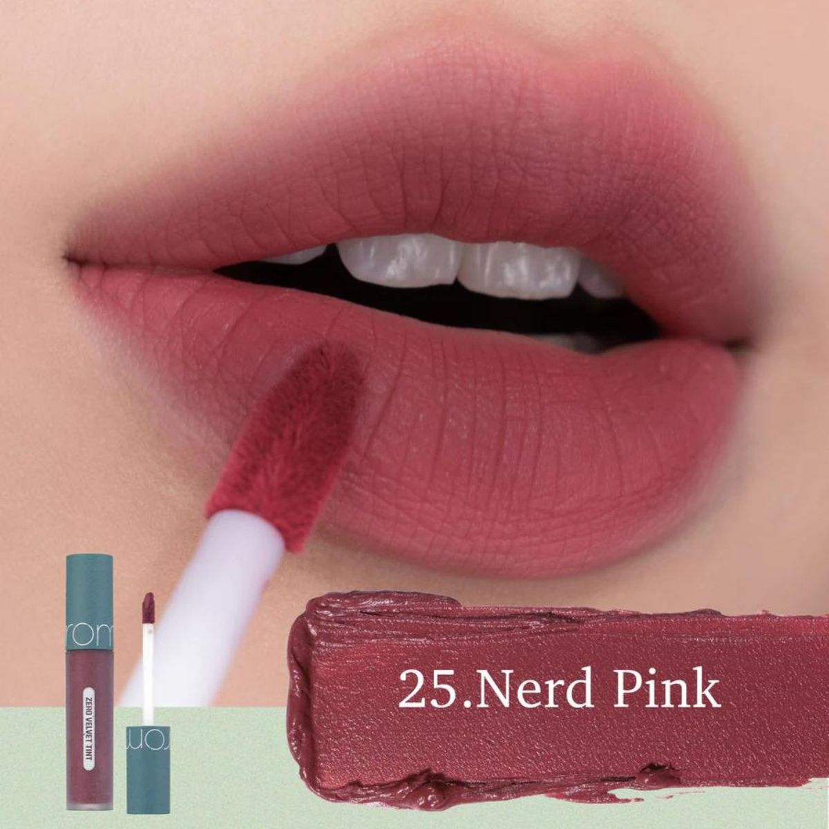 ROMAND - Tinte Labial Zero Velvet Tint Nerd Pink 25 Romand