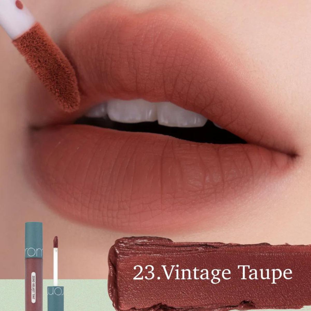 ROMAND - Tinte Labial Zero Velvet Tint Vintage Taupe 23 Romand
