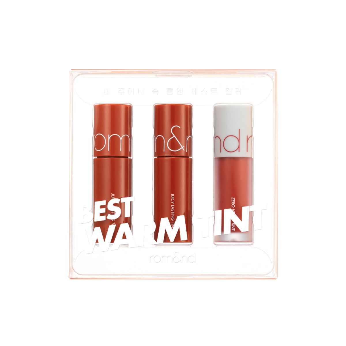 ROMAND - Pack 3 Miniaturas Tintes Labial Warm Tone 01 Romand
