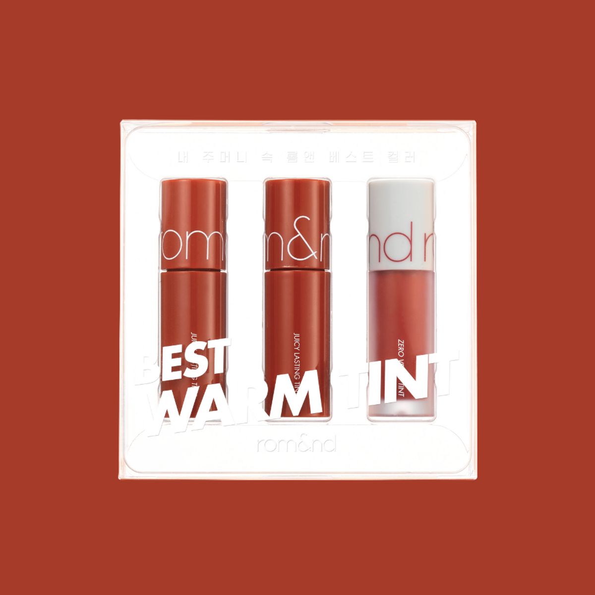 ROMAND - Pack 3 Miniaturas Tintes Labial Warm Tone 01 Romand