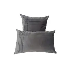 GIOS - Pack 2 Cojines Alforza Gris
