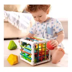 BJ HOGAR - Cubo Entrenamiento Sensorial Interactivo Juguete Didáctico