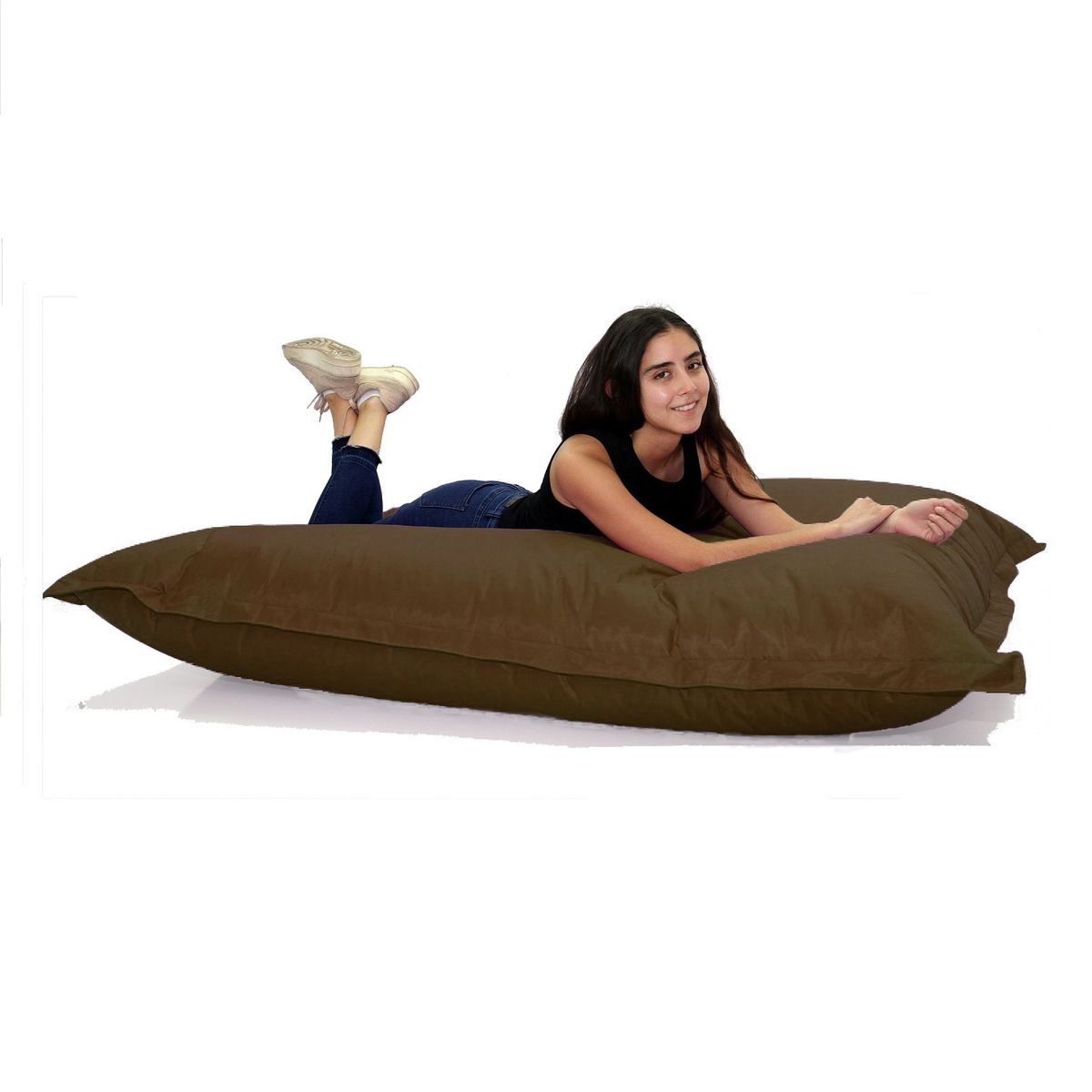 TUMBAO - Puffs Clásico Café Moro 180 X 140, Casa y Jardín.