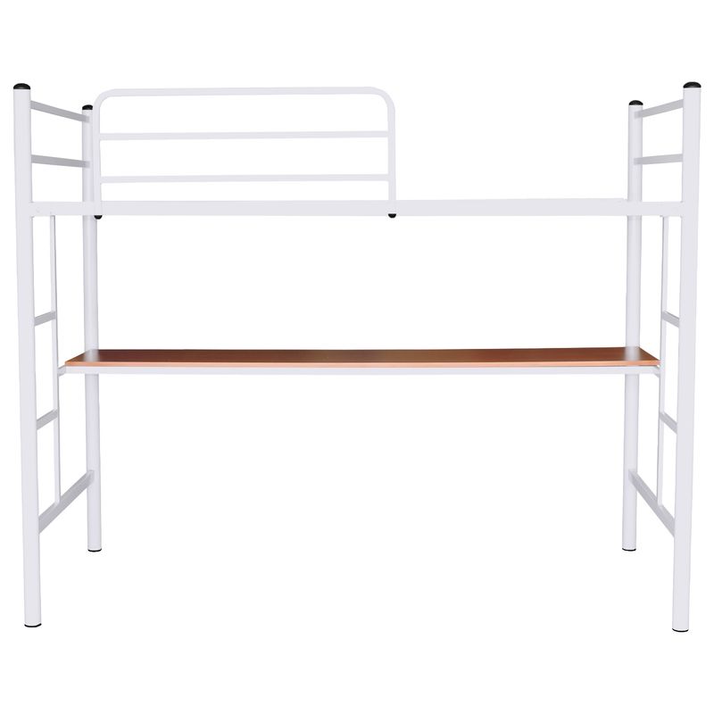 FUTONES Y MUEBLES - Cama Alta 1.5 Plaza Con Escritorio.