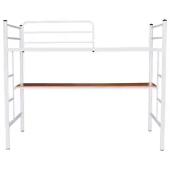 FUTONES Y MUEBLES - Cama Alta 1.5 Plaza Con Escritorio.