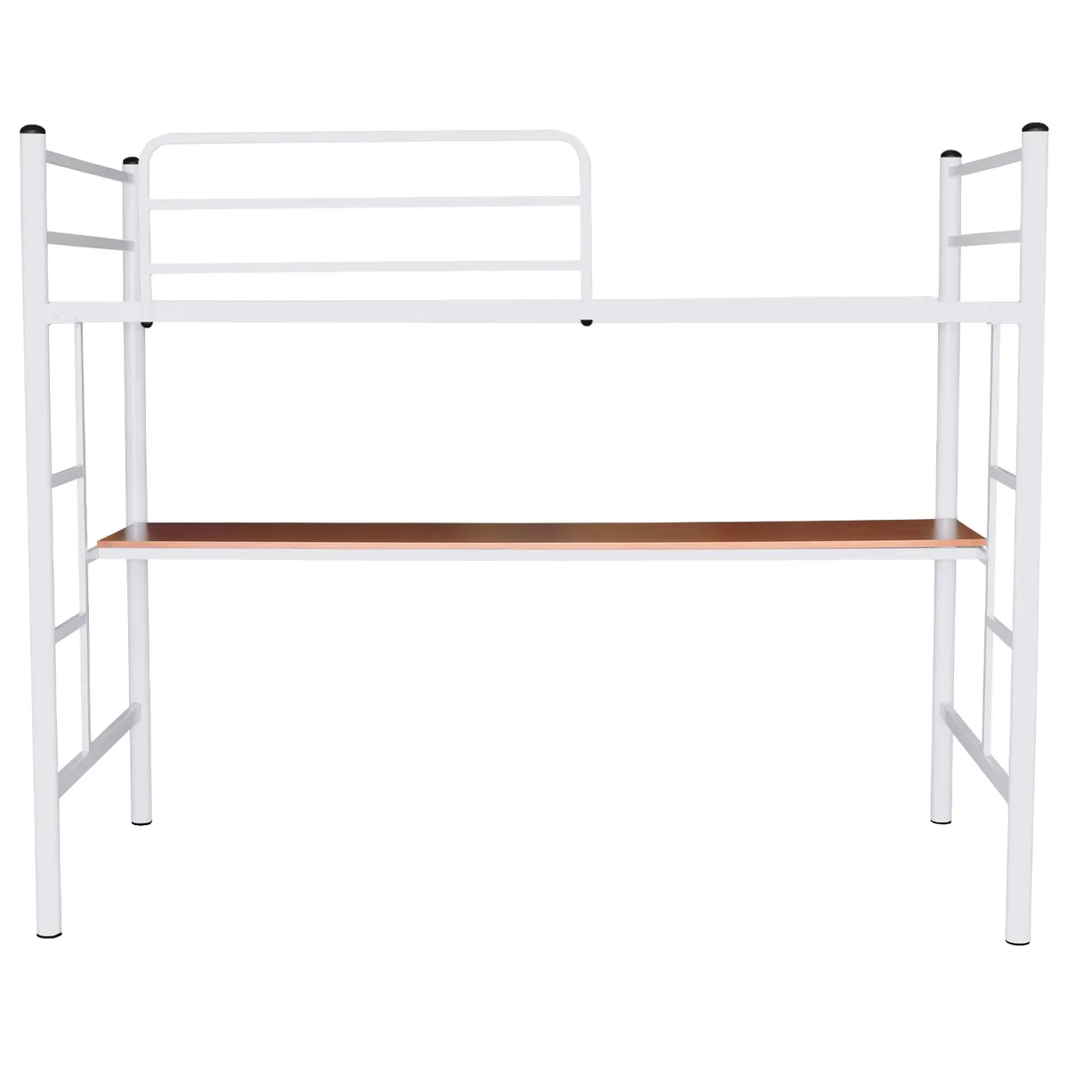 FUTONES Y MUEBLES - Cama Alta 1 Plaza Con Escritorio.