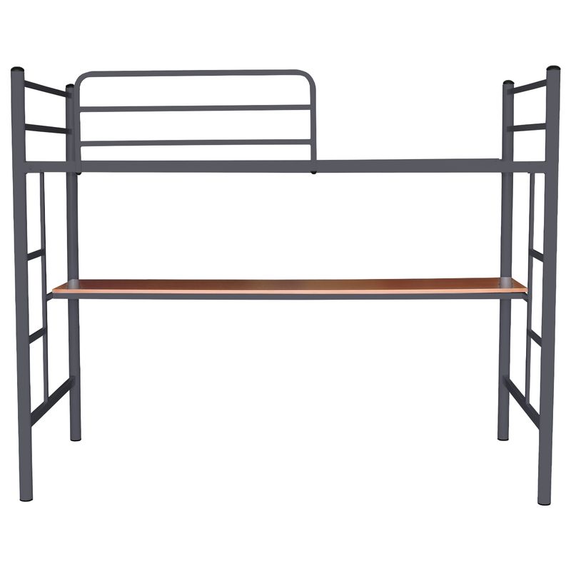 FUTONES Y MUEBLES - Cama Alta 1.5 Plaza Con Escritorio.