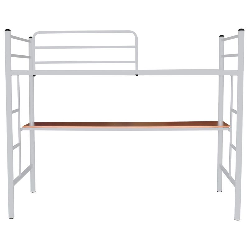 FUTONES Y MUEBLES - Cama Alta 1.5 Plaza Con Escritorio.