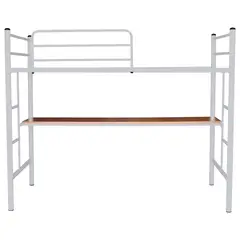 FUTONES Y MUEBLES - Cama Alta 1.5 Plaza Con Escritorio.