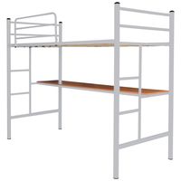 Cama Alta 1 Plaza Con Escritorio.