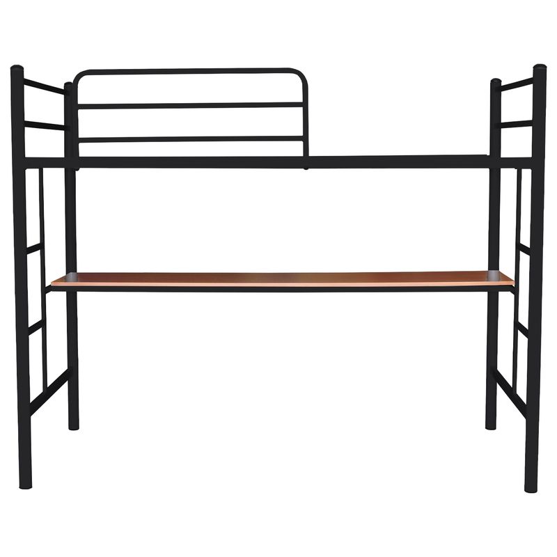 FUTONES Y MUEBLES - Cama Alta 1.5 Plaza Con Escritorio.