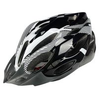 Casco Adulto De Bicicleta Negro Blanco