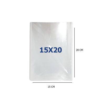 Imagen 2 del producto Bolsas Celofán Polipropileno Transparente 15x20 500 Unidades