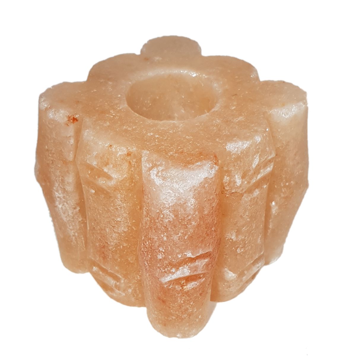 GENERICO - Portavela de Sal del himalaya Bamboo Cuadradro