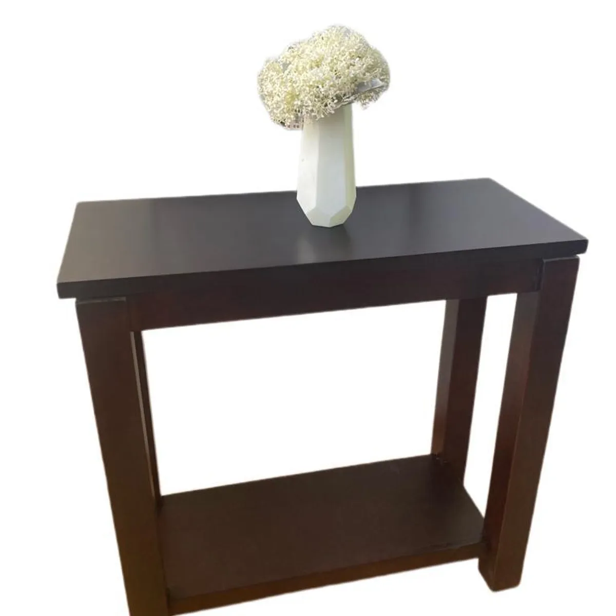 GENERICO - Mesa de arrimo Chocolate con repisa