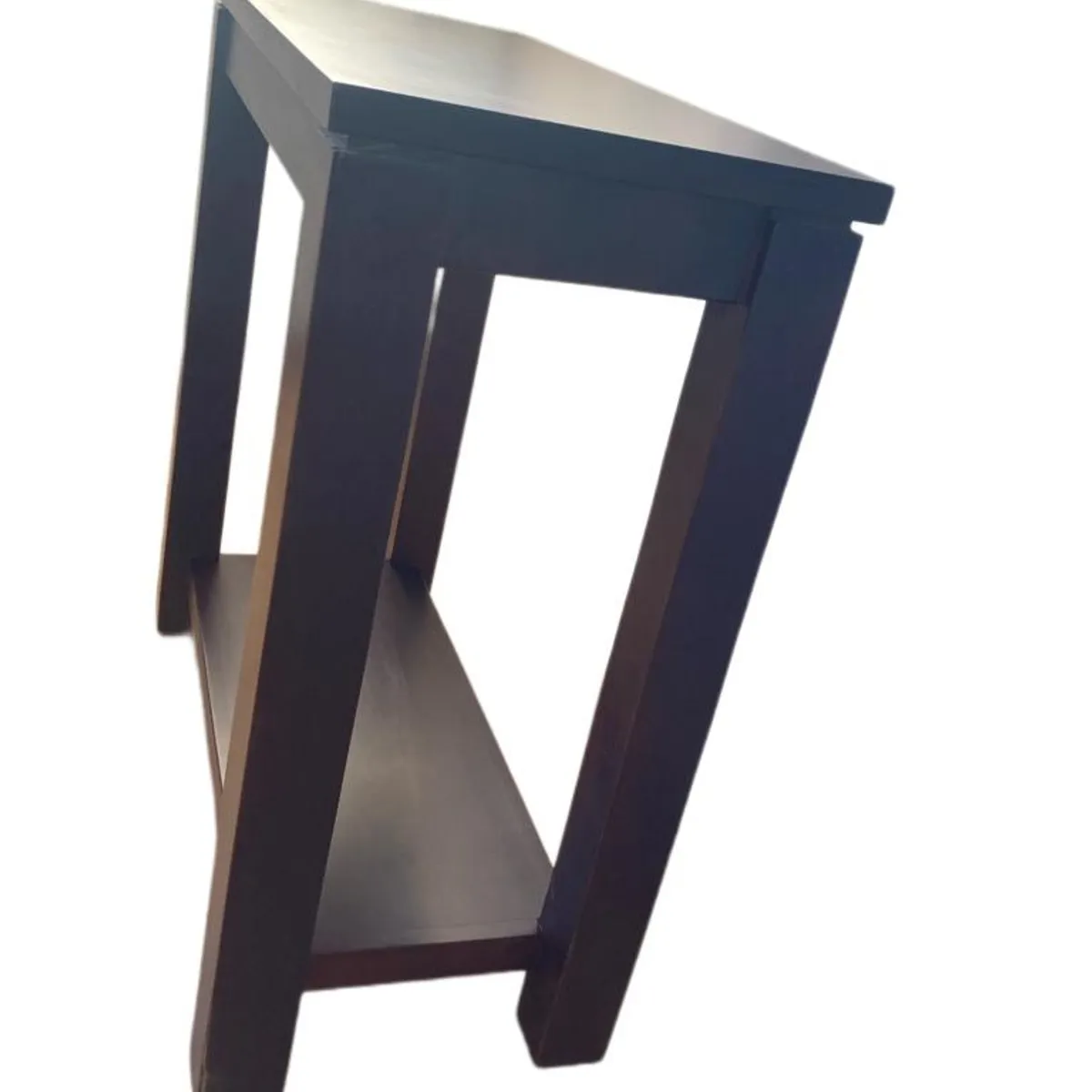 GENERICO - Mesa de arrimo Chocolate con repisa