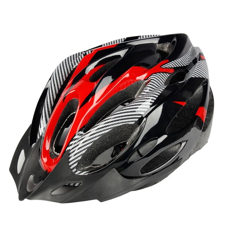 DEFENSOR FOREVER - Casco adulto de bicicleta negro rojo