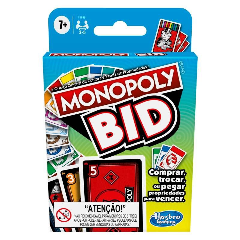 HASBRO - Monopoly Bid Game - Juego De Mesa - Español
