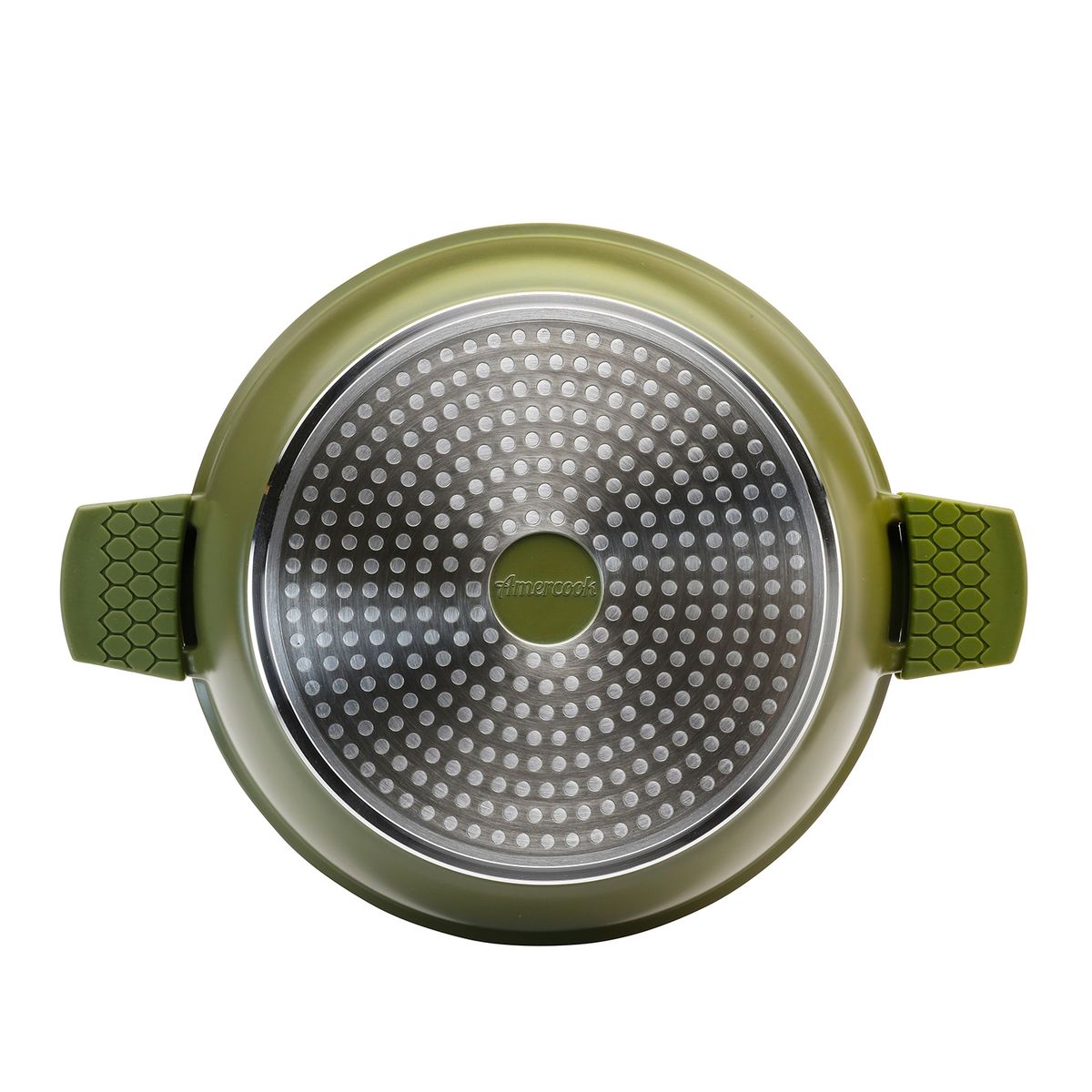 AMERCOOK - Olla de Aluminio Fundido 24 cm Olive
