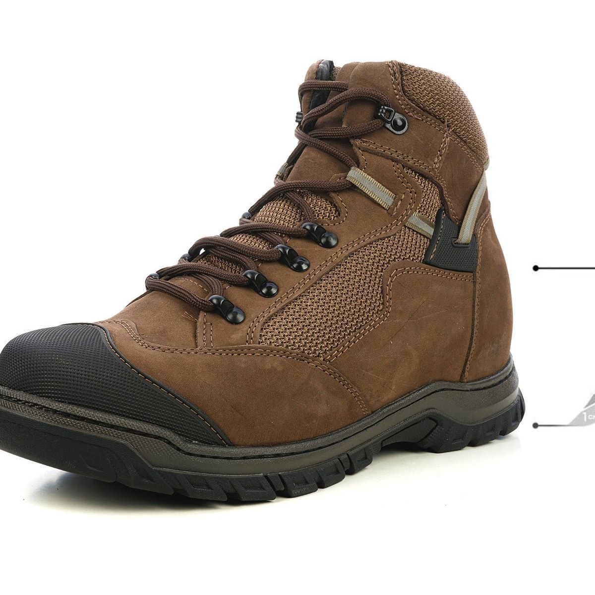 MAX DENEGRI - Botín de Altura para Hombre Hancock Café Max Denegri 7cm