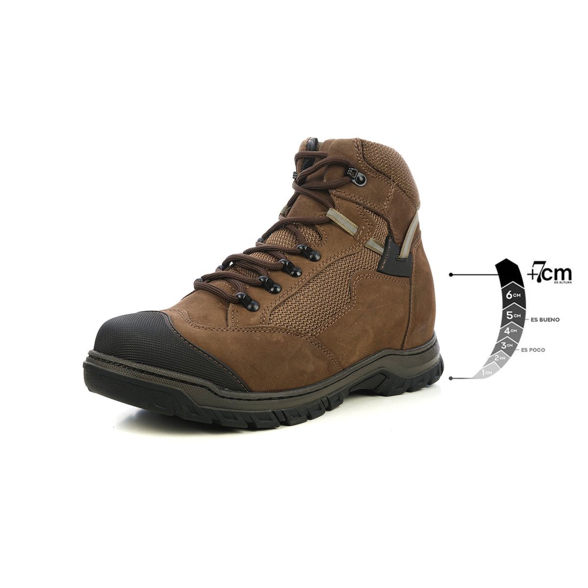 MAX DENEGRI - Botín de Altura para Hombre Hancock Café Max Denegri 7cm