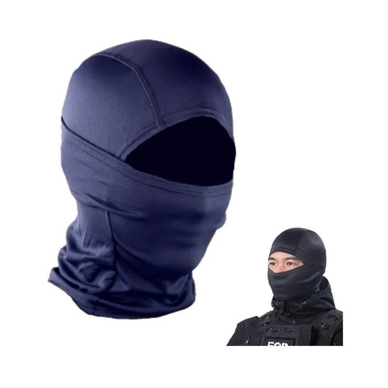 GENERICO - Balaclava Pasamontaña Azul Marino Militar AirSoft Moto
