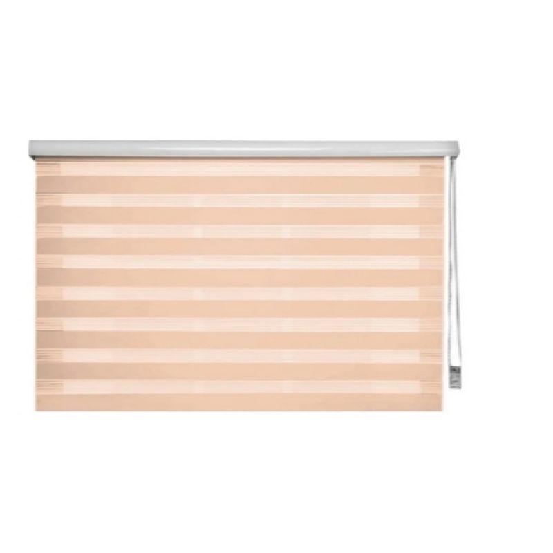 GENERICO - Cortina Roller Duo Zebra Dia Noche 80x200 Cm Beige