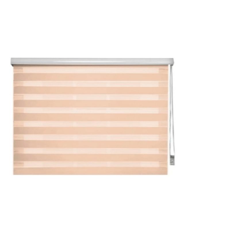GENERICO - Cortina Roller Duo Zebra Dia Noche 160x200 Cm Beige