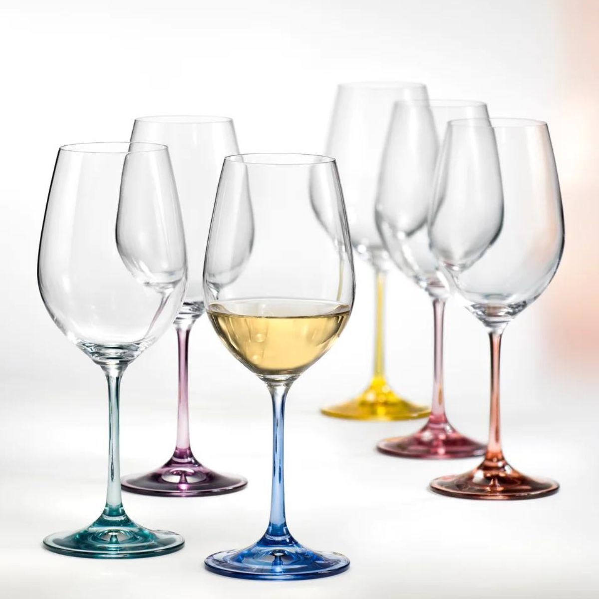 BOHEMIA CRYSTAL - Set 6 Copas Vino Cristal 550 ml