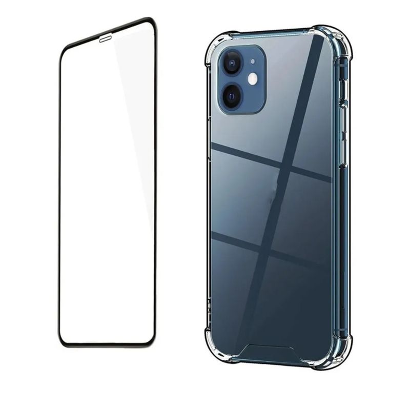 GENERICO - Kit Carcasa Para iPhone 12 Mini + Lámina Cerámica