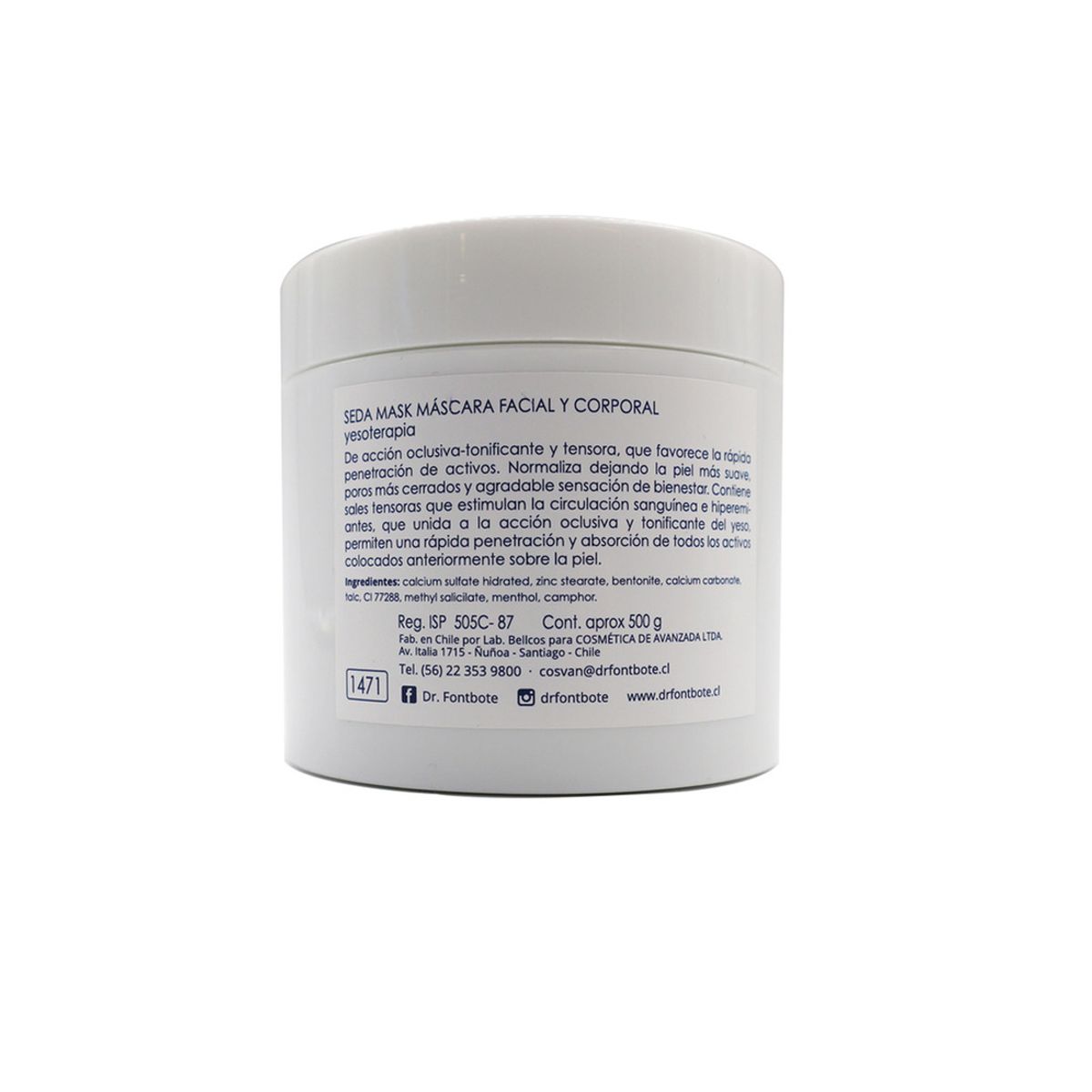 DR FONTBOTE - Mascara Seda Mask Facial y Corporal 500 ml DR FONTBOTE