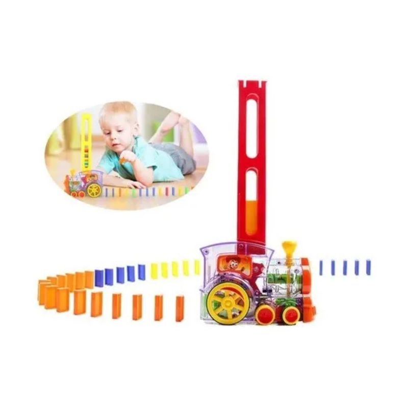 GENERICO - Tren Domino Automático Ficha Coche Electrónico Juguete
