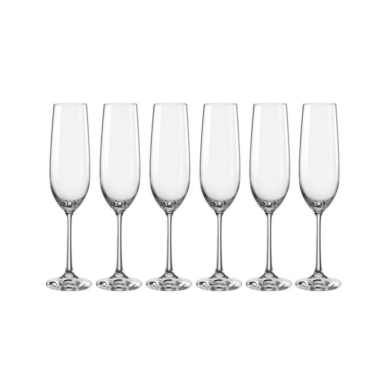BOHEMIA CRYSTAL - Set 6 Copas Espumante Cristal 190 ml
