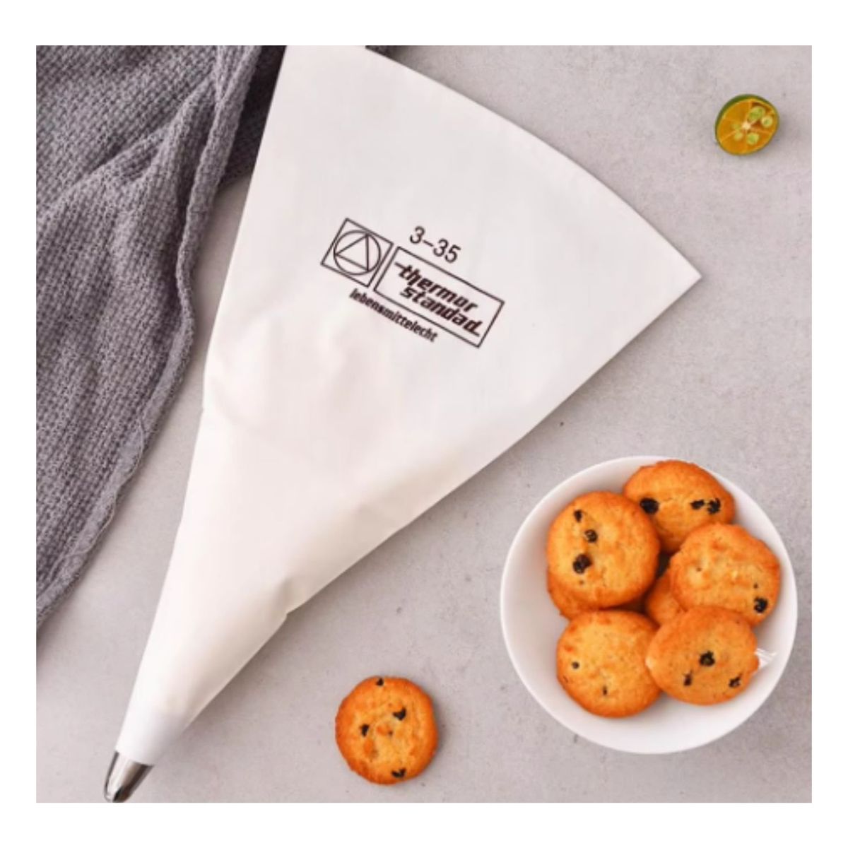 GENERICO - Manga Pastelera De Tela Impermeable Reutilizable 35 cm.