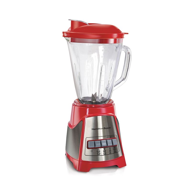 HAMILTON BEACH - Licuadora Jarra de Vidrio Hamilton Beach 1,5 L Roja 58147-CL
