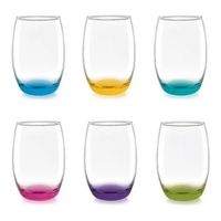 Set De 6 Vasos Altos Mikonos Fondo Color