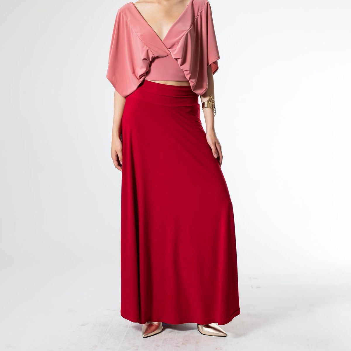 NATALIA SEGUEL - Falda Martina Rojo Italiano Natalia Seguel