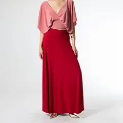 NATALIA SEGUEL - Falda Martina Rojo Italiano