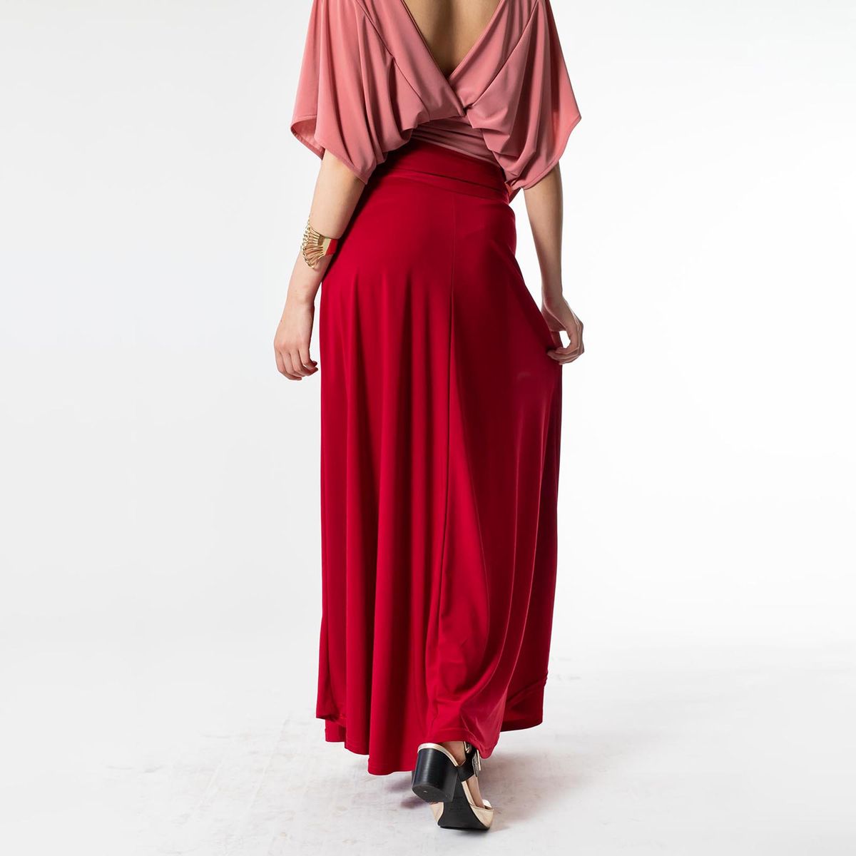 NATALIA SEGUEL - Falda Martina Rojo Italiano Natalia Seguel