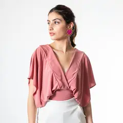 NATALIA SEGUEL - Polera Megan Palo Rosa