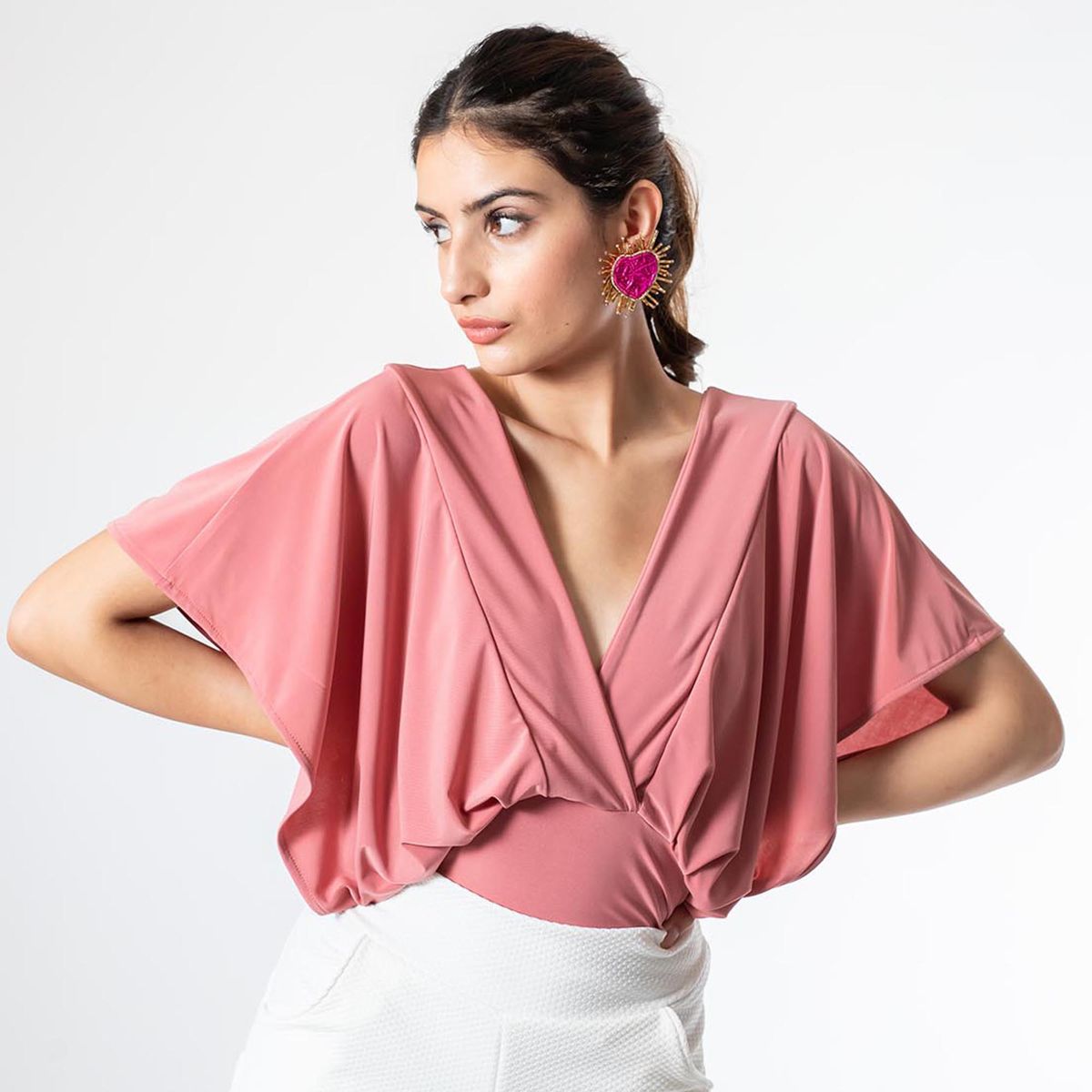 NATALIA SEGUEL - Polera Megan Palo Rosa Natalia Seguel