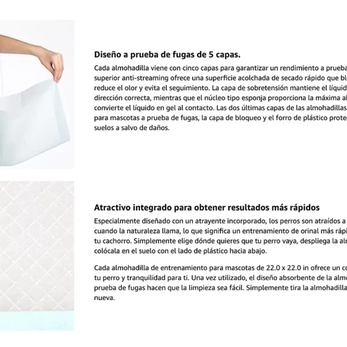 HOMER DESIGN - 100 Sabanillas Perros De Entrenamiento Pañales 45x60Cm aroma