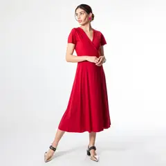 NATALIA SEGUEL - Vestido Coni Rojo Italiano
