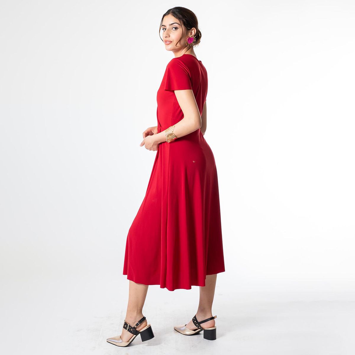 NATALIA SEGUEL - Vestido Coni Rojo Italiano Natalia Seguel