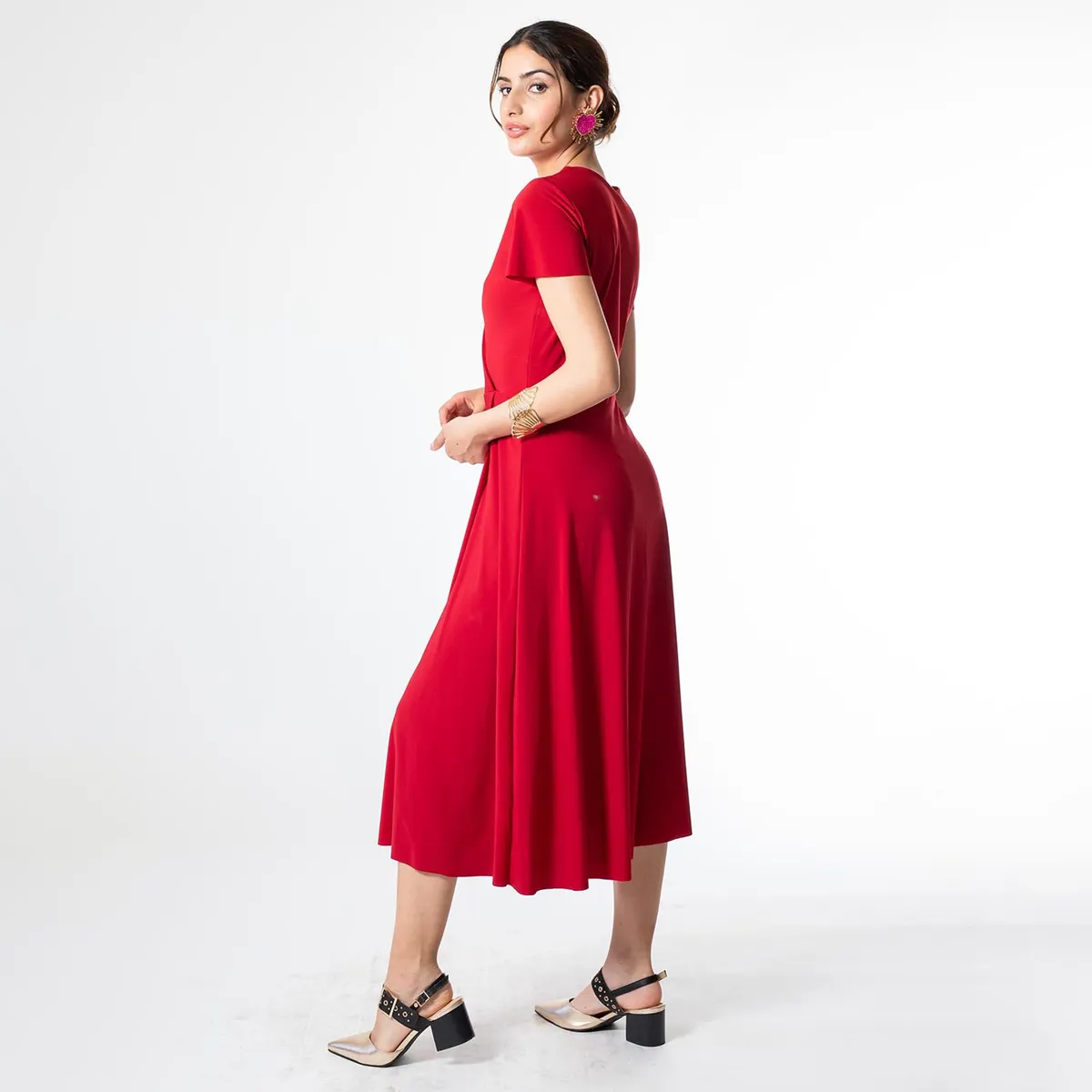 NATALIA SEGUEL - Vestido Coni Rojo Italiano Natalia Seguel