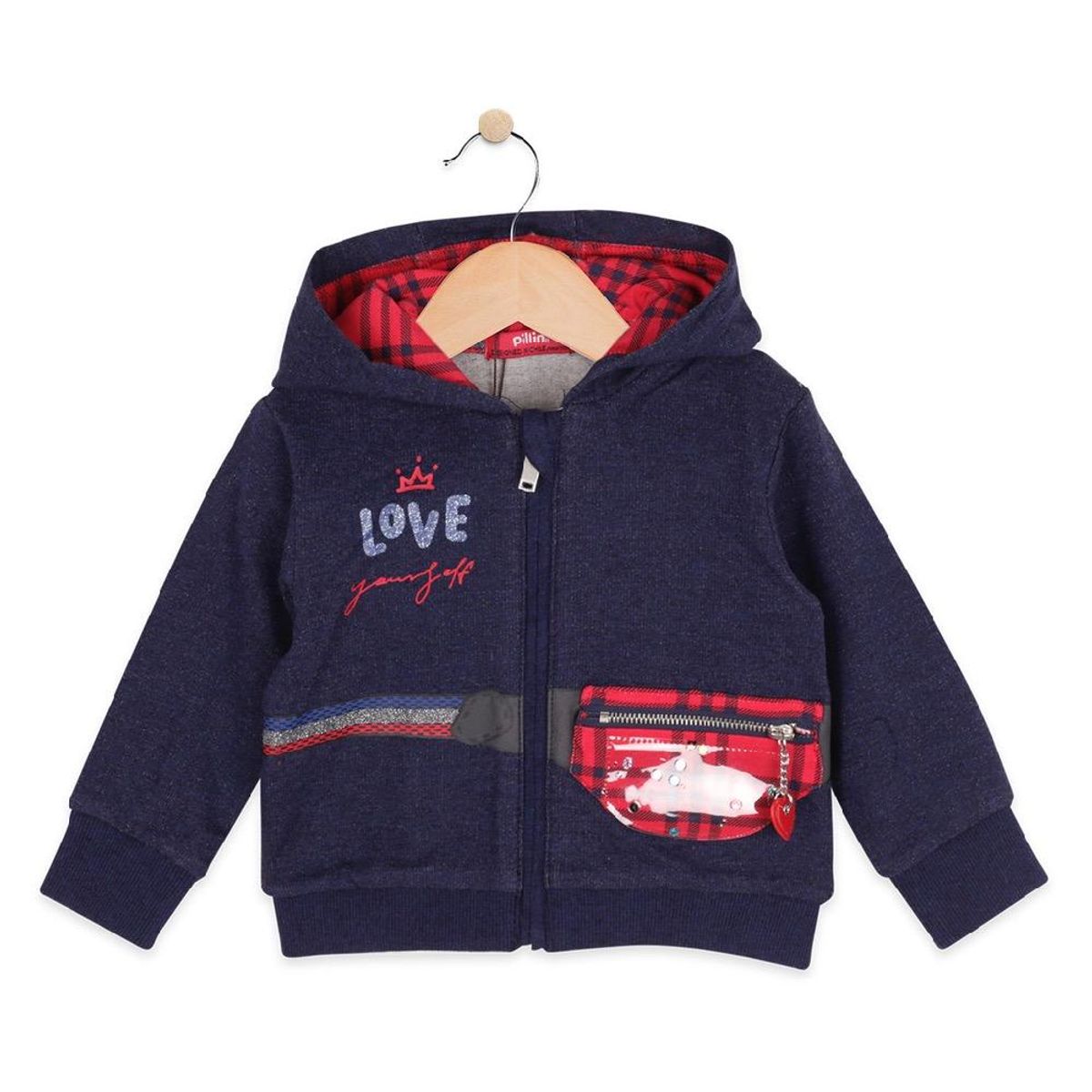 PILLIN - Polerón Bebe Niña Azul Pillin PILLIN