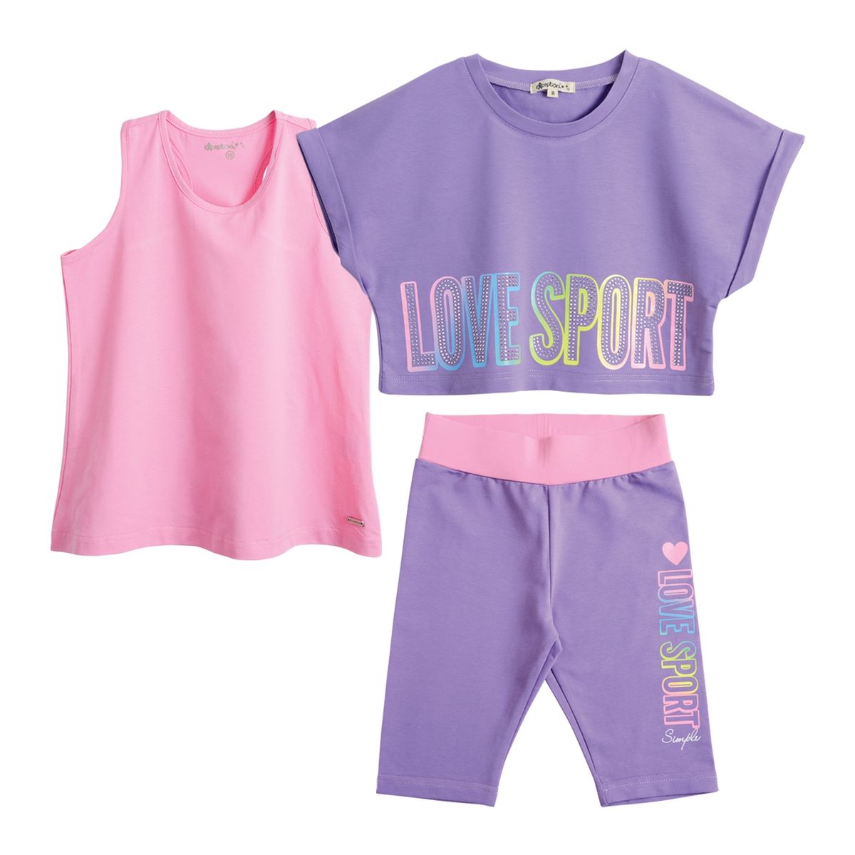 EXCEPTION - Conjunto Deportivo Niña 3 Piezas Exception